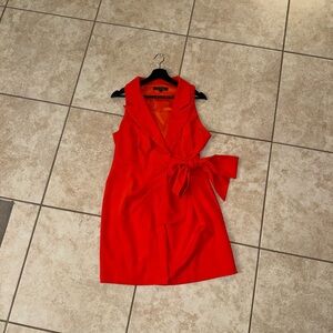 Strut & Bolt Vintage OG Vibrant Red Bow Tie Style Legendary Mini Dress
